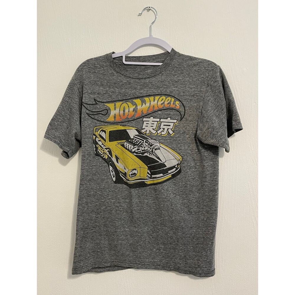 Men’s Small Mattel Hot Wheels T-Shirt Gray Short Sleeve 2022 Mattel